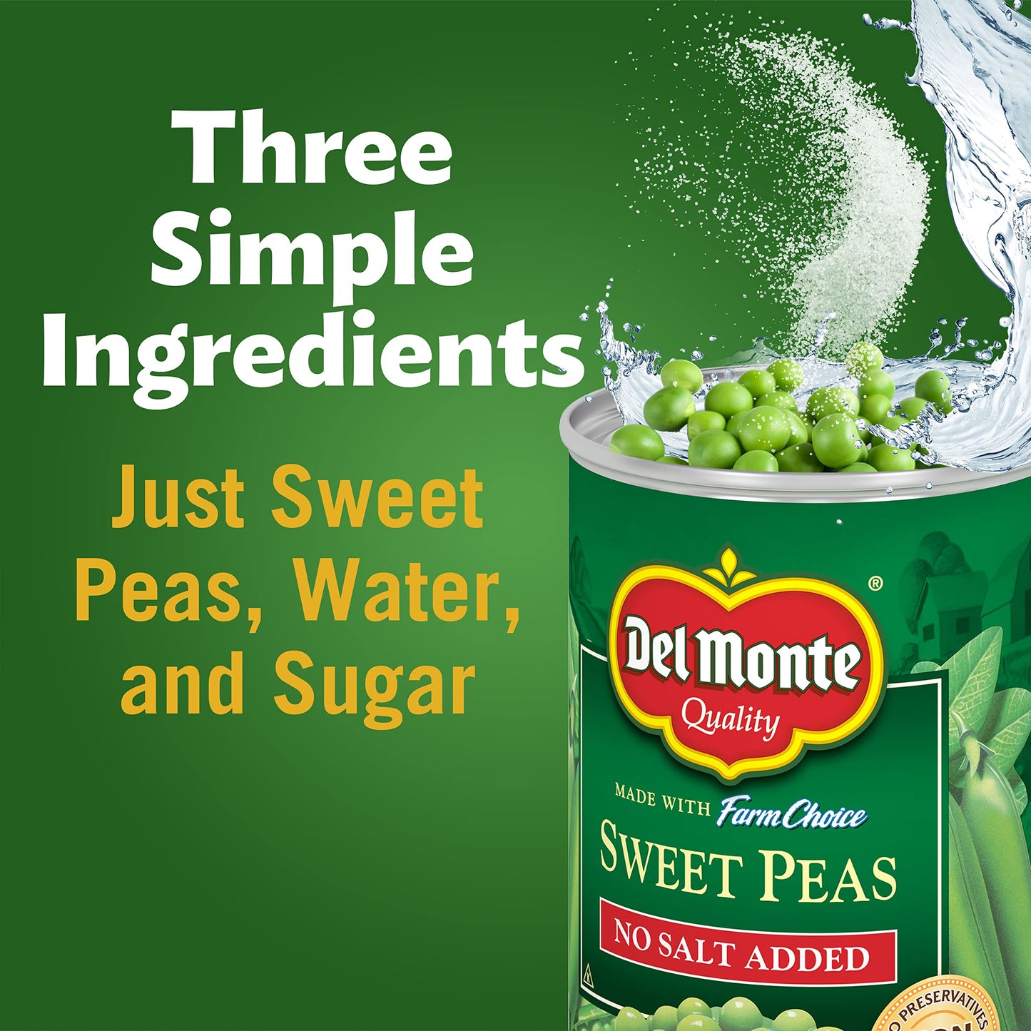 Del Monte Foods Delmonte Sweet Peas Nsa, 15 Oz