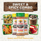 Flavor God Sweet & Spicy Combo Pack - 3 All Natural Spice Blends - Large Size - Perfect for Seasoning and Toppers