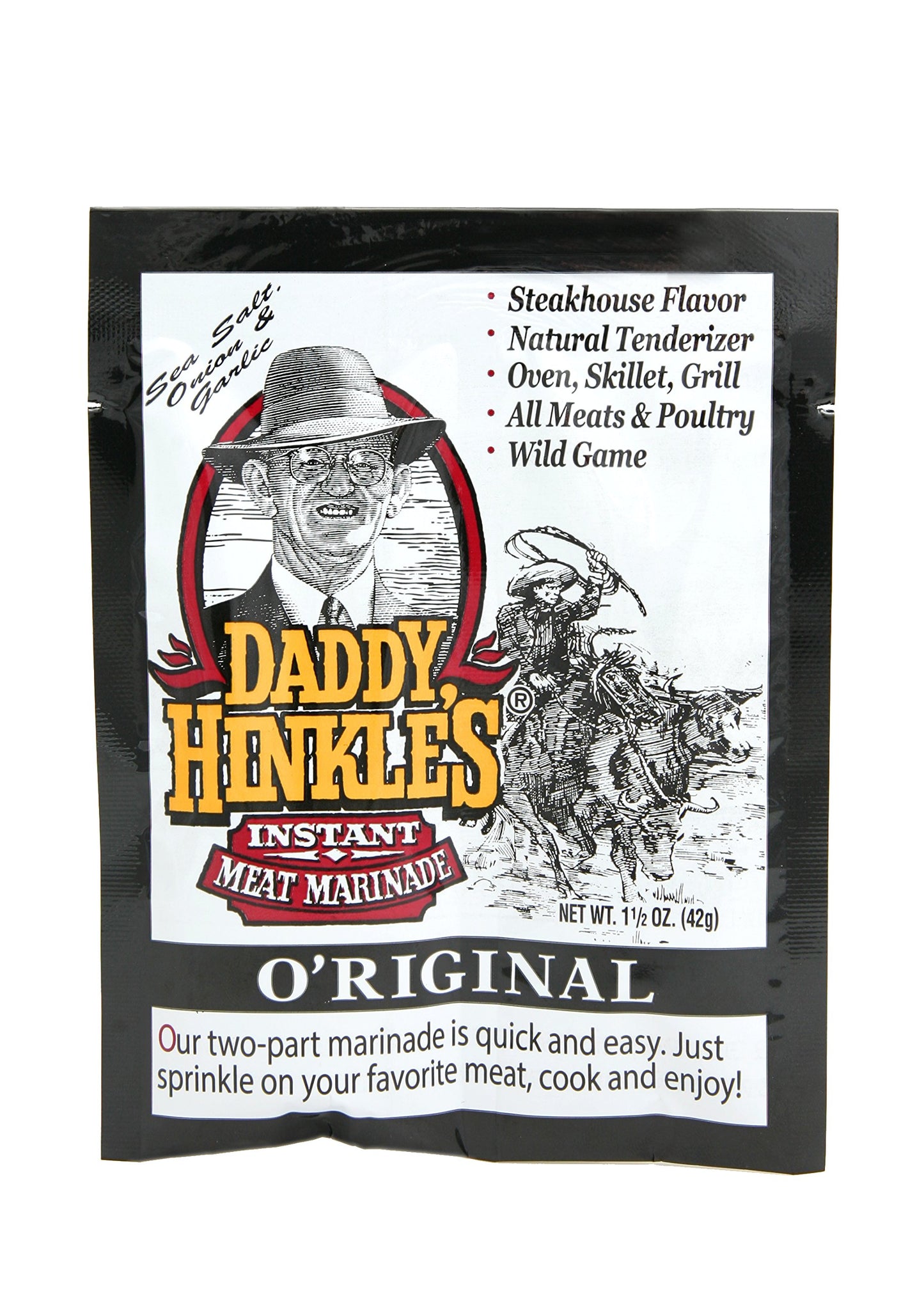 Daddy Hinkle'S - O'Riginal Marinade Single Serve Packets, 1.5 Ounce (Pack Of 24)
