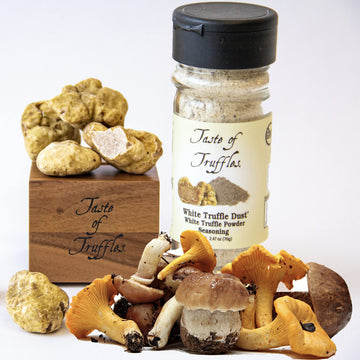 Truffle Dust Seasoning, Truffle & Mushrooms Powder Seasoning, Truffle Gourmet Food Condiments Vegan And Vegetarian Friendly (Whi