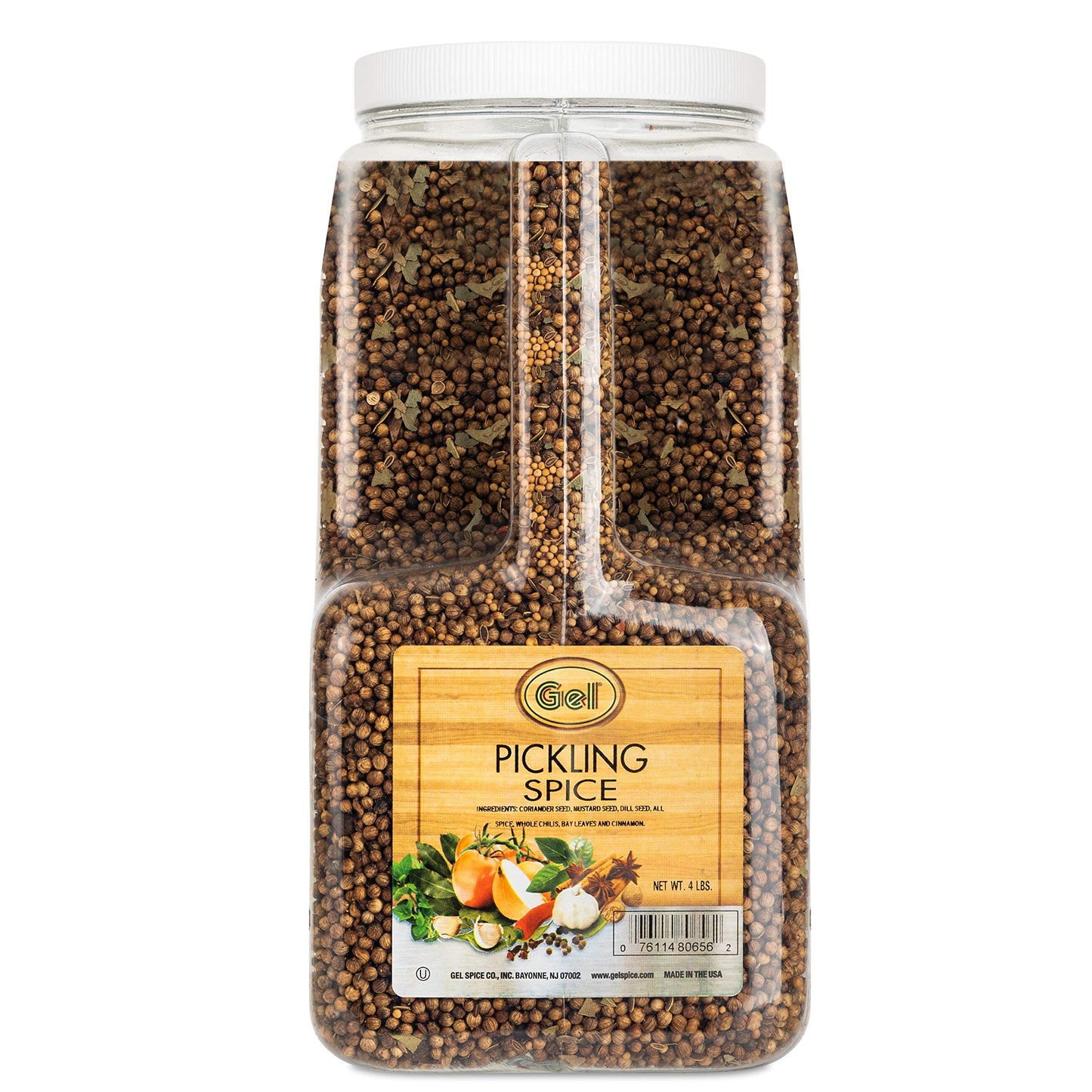 Gel Spice Bulk Authentic Pickling Spice 4 Lb (64 Ounces) Kosher