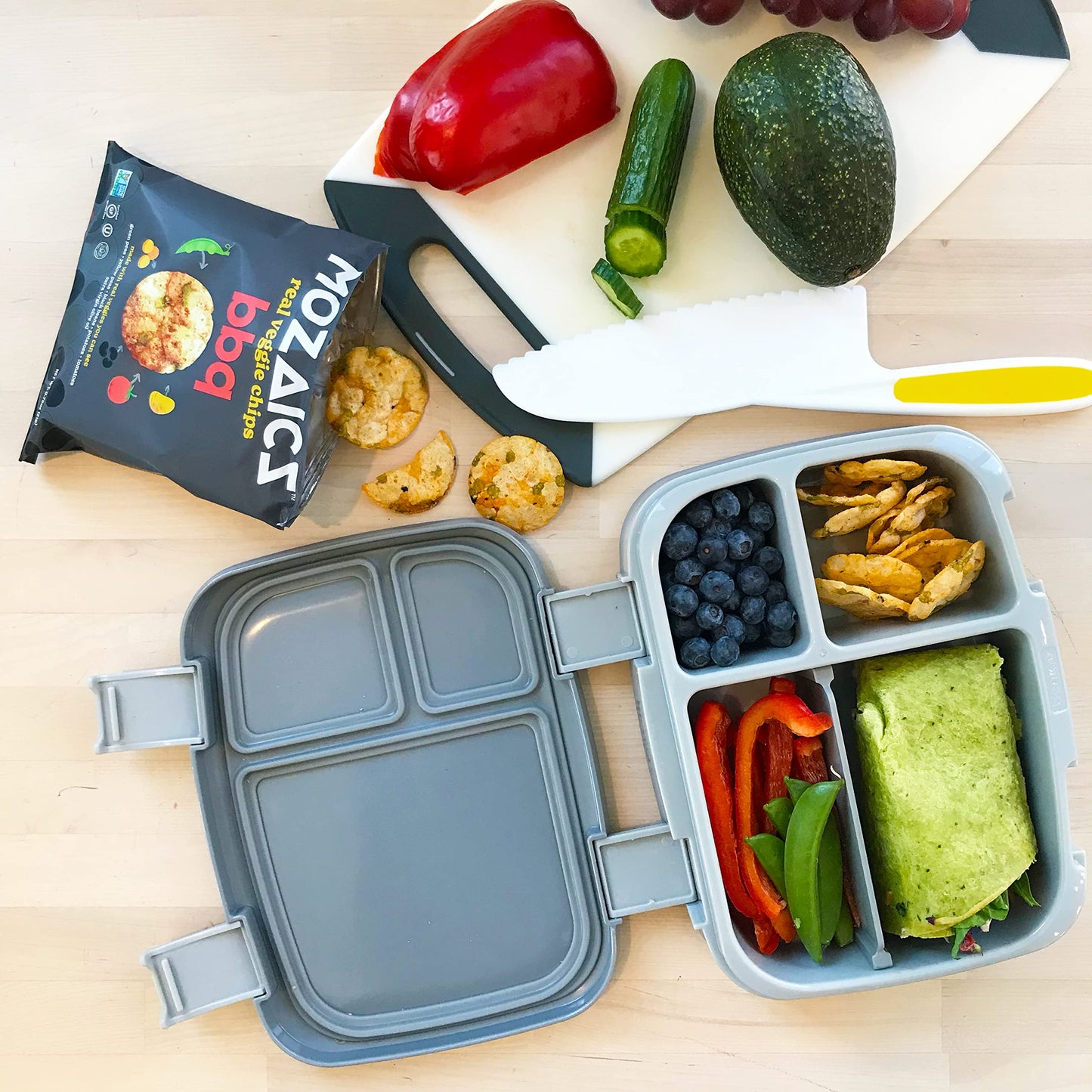 Mozaics Bbq Veggie Chips (20 Individual Snack Bags) | Healthy Snacks For Kids & Adults | Popped, Not Fried | Under 100 Calorie S