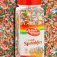 Bakers Choice Rainbow Sprinkles For Baking - Rainbow Jimmies Sprinkles For Ice Cream Toppings - Dairy Free, Kosher 10 Ounce