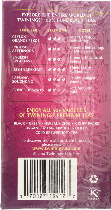 Twinings Tea Darjeeling Tea, 20 Ct