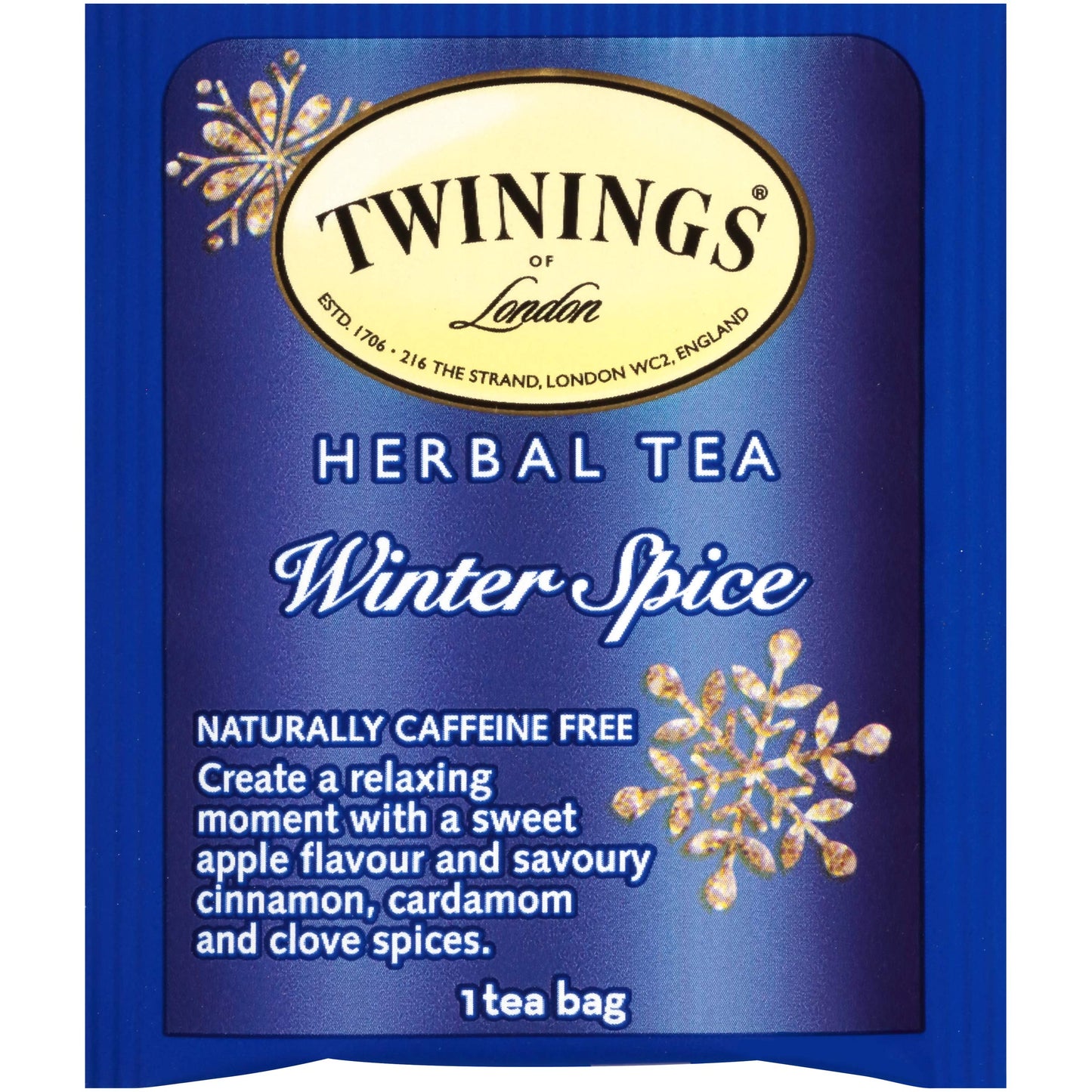 Twinings Winter Spice Herbal Tea, Caffeine-Free, 20 Count (Pack of 6), Camomile, Apple, Cinnamon, Clove, Enjoy Hot or Iced