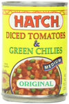 Hatch Tomatoes Diced with Green Chilies, Medium, 10-Ounce (Pack of 12)