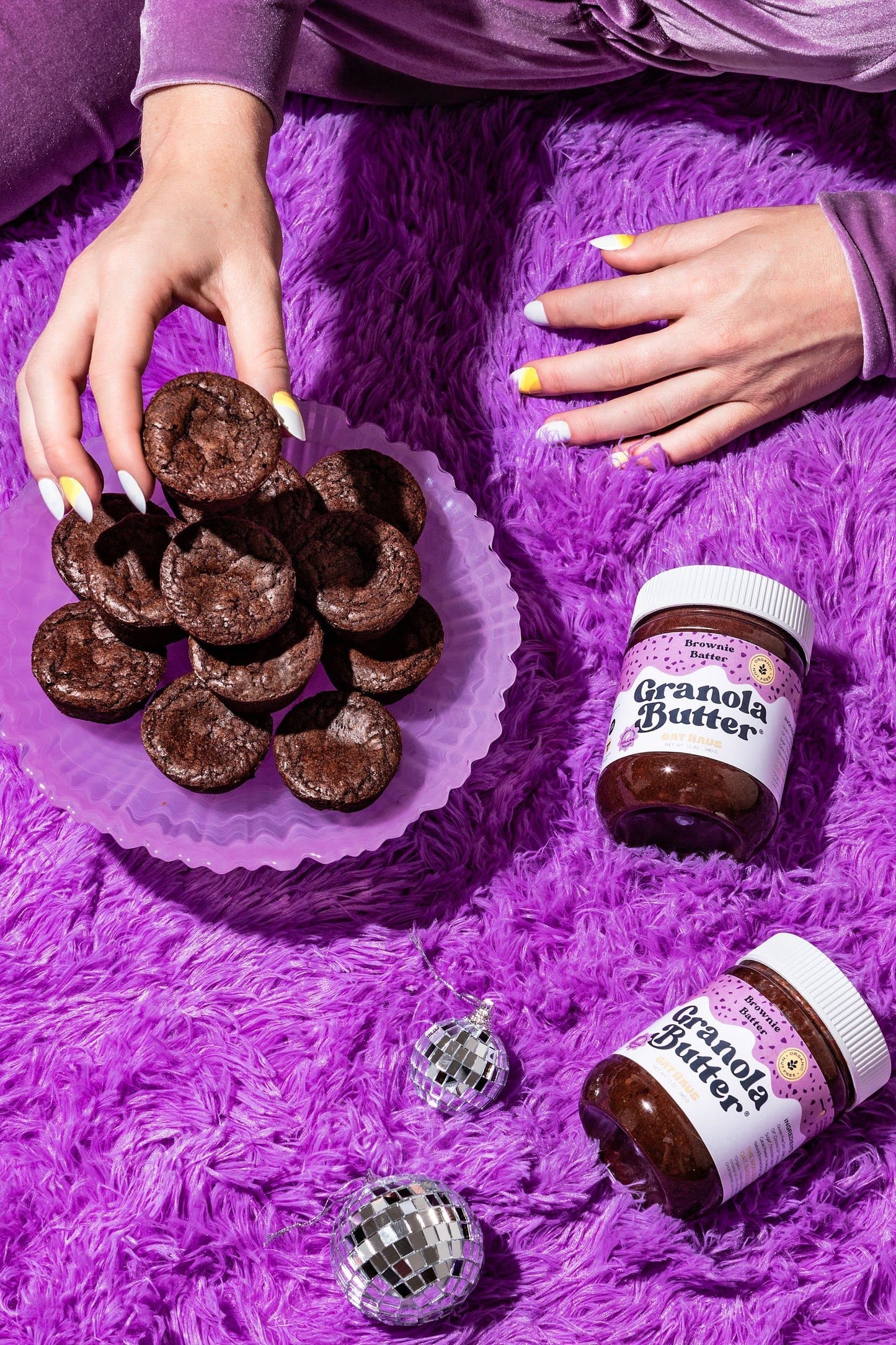 Kween Oat Haus Brownie Batter Granola Butter | Peanut-Free, Almond (Tree-Nut) Free, & School-Safe (Top 8 Allergen Free) | Nutella & Chocolate Spread Alternative
