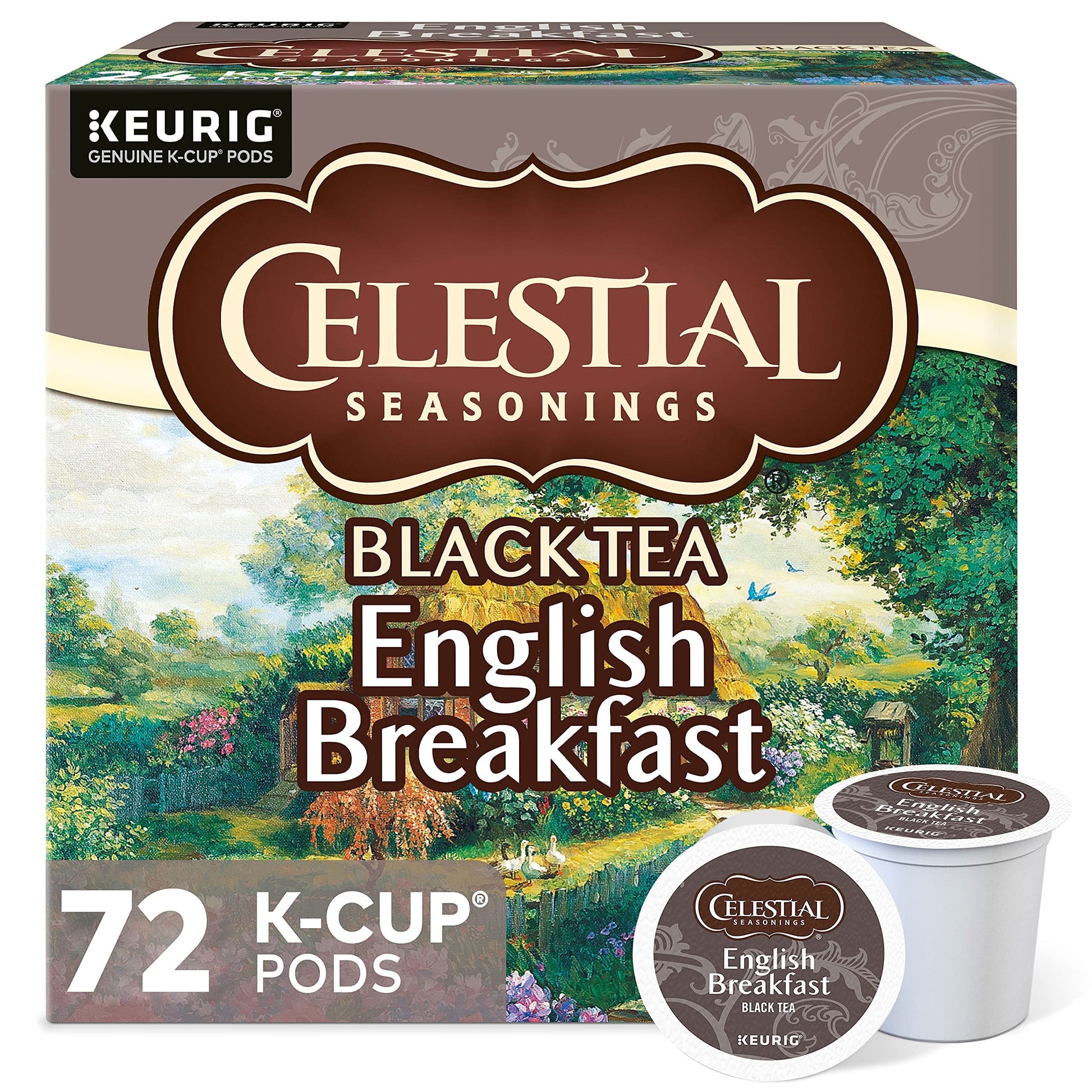 Celestial Seasonings English Breakfast Tea Keurig Single-Serve K-Cup Pods, 72 Count
