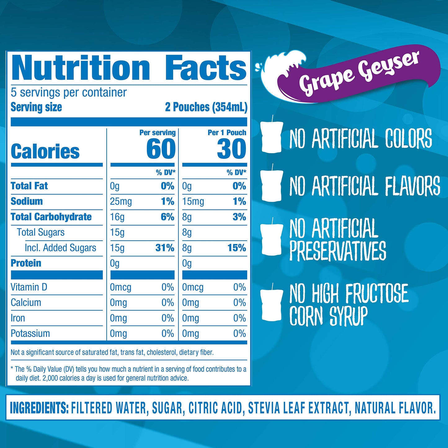 Capri Sun Roarin' Waters Grape Ready-To-Drink Juice (40 Pouches, 4 Boxes Of 10)