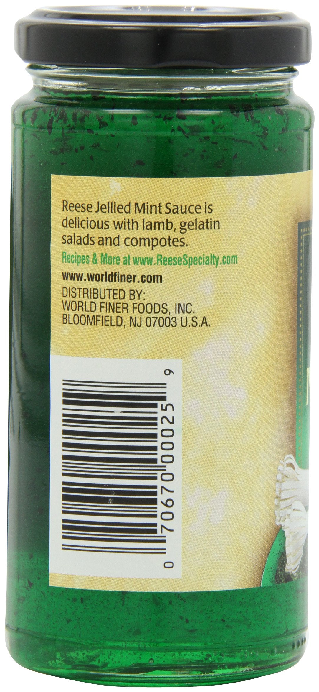 Reese Jelly, Mint W/Leaves, 10.50-Ounce (Pack Of 6)