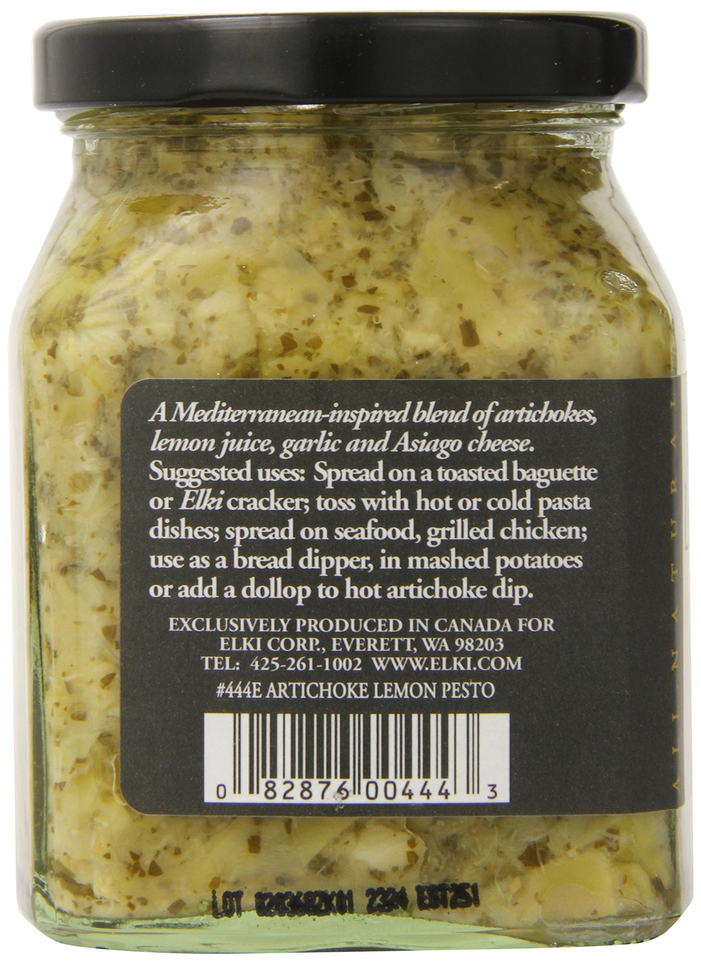 World Market Elki's Gourmet Artichoke Lemon Pesto Sauce - Creamy Spreads for Pasta, Baked Chicken, Fish and Crackers - Made from