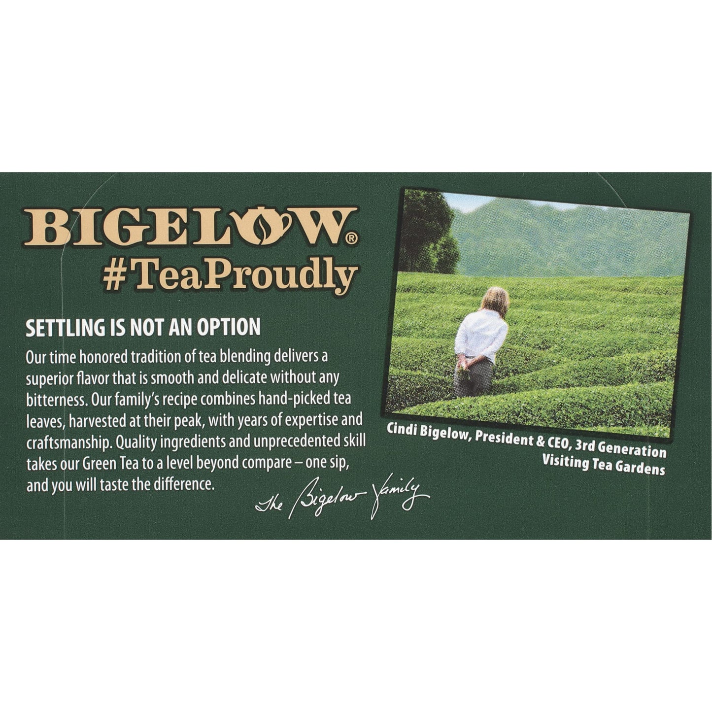 Bigelow Tea Green Tea - With Peach - Case Of 6 - 20 Bag