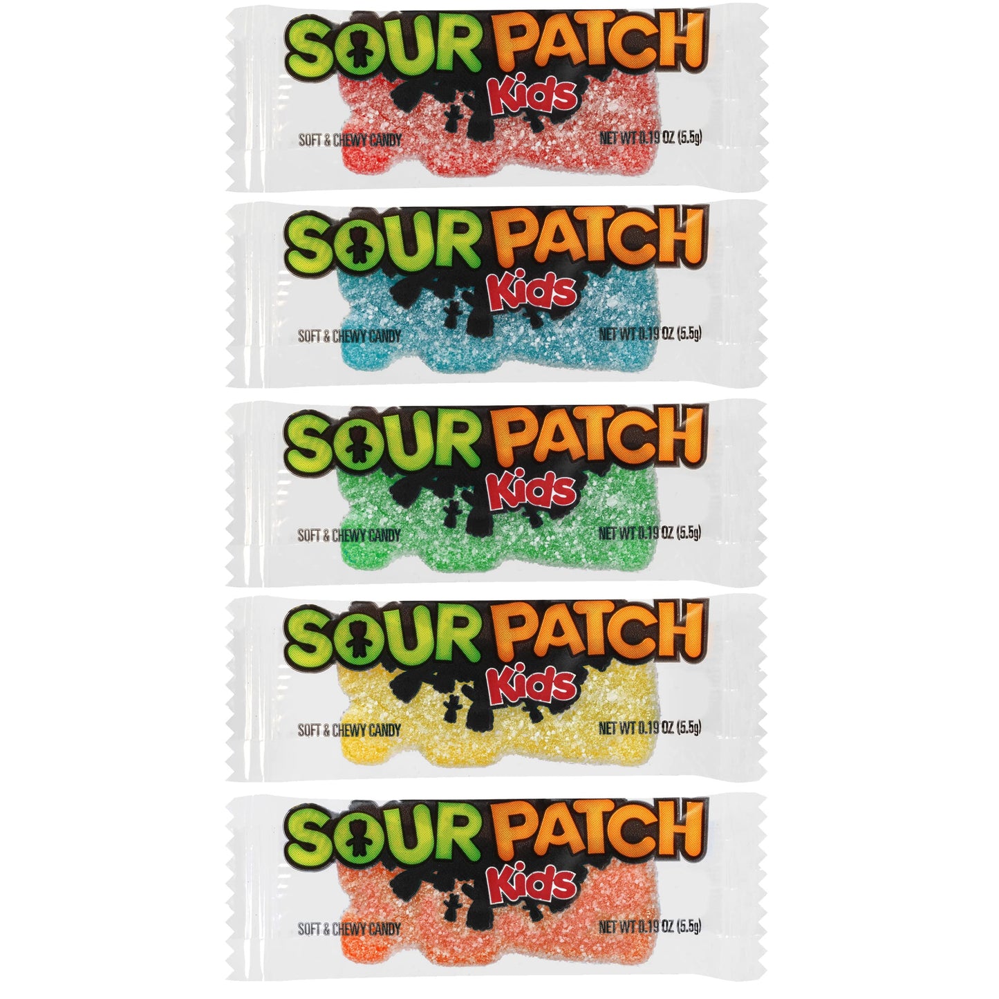 Sour Patch Kids Big Individually Wrapped Soft & Chewy Candy, Bulk Candy, 240 Count Box