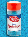 Bakers Choice Blue Sprinkles For Baking - Jimmies Sprinkles For Ice Cream Toppings - Dairy Free, Kosher 2.8 Oz.