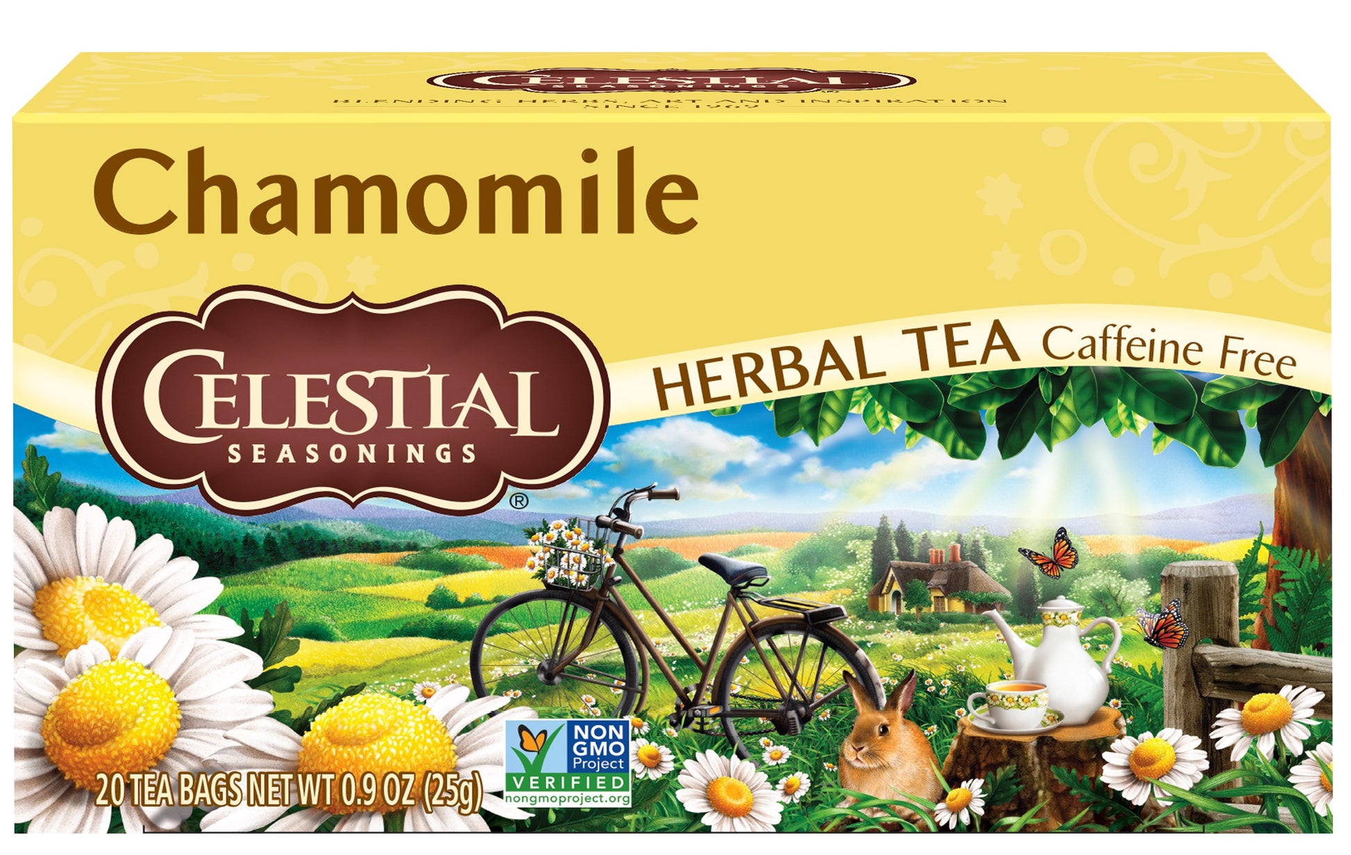 Celestial Seasonings Natural Herbal Tea, Chamomile 20 tea bag (packaging may vary)
