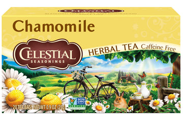Celestial Seasonings Natural Herbal Tea, Chamomile 20 tea bag (packaging may vary)