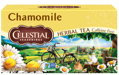Celestial Seasonings Natural Herbal Tea, Chamomile 20 tea bag (packaging may vary)