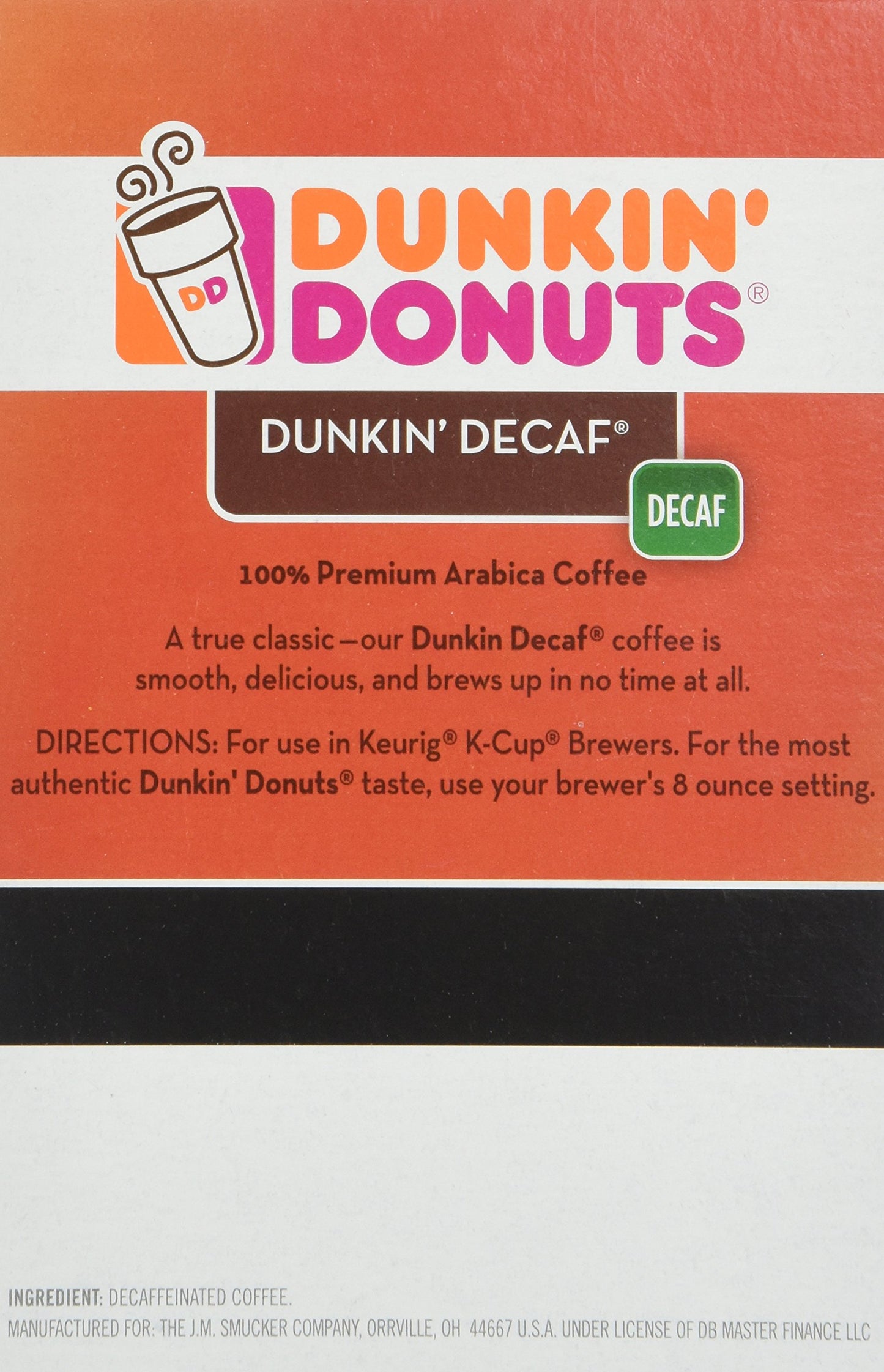 Dunkin Donuts Decaf Coffee K-Cups for Keurig - 32 Pack, 16 Count (Pack of 2)