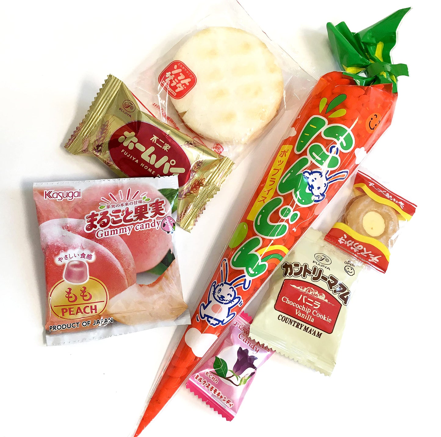 Samurai Kid Dagashi Set, Japanese Snack Assortment 36Pc With Samurai Kid Sticker