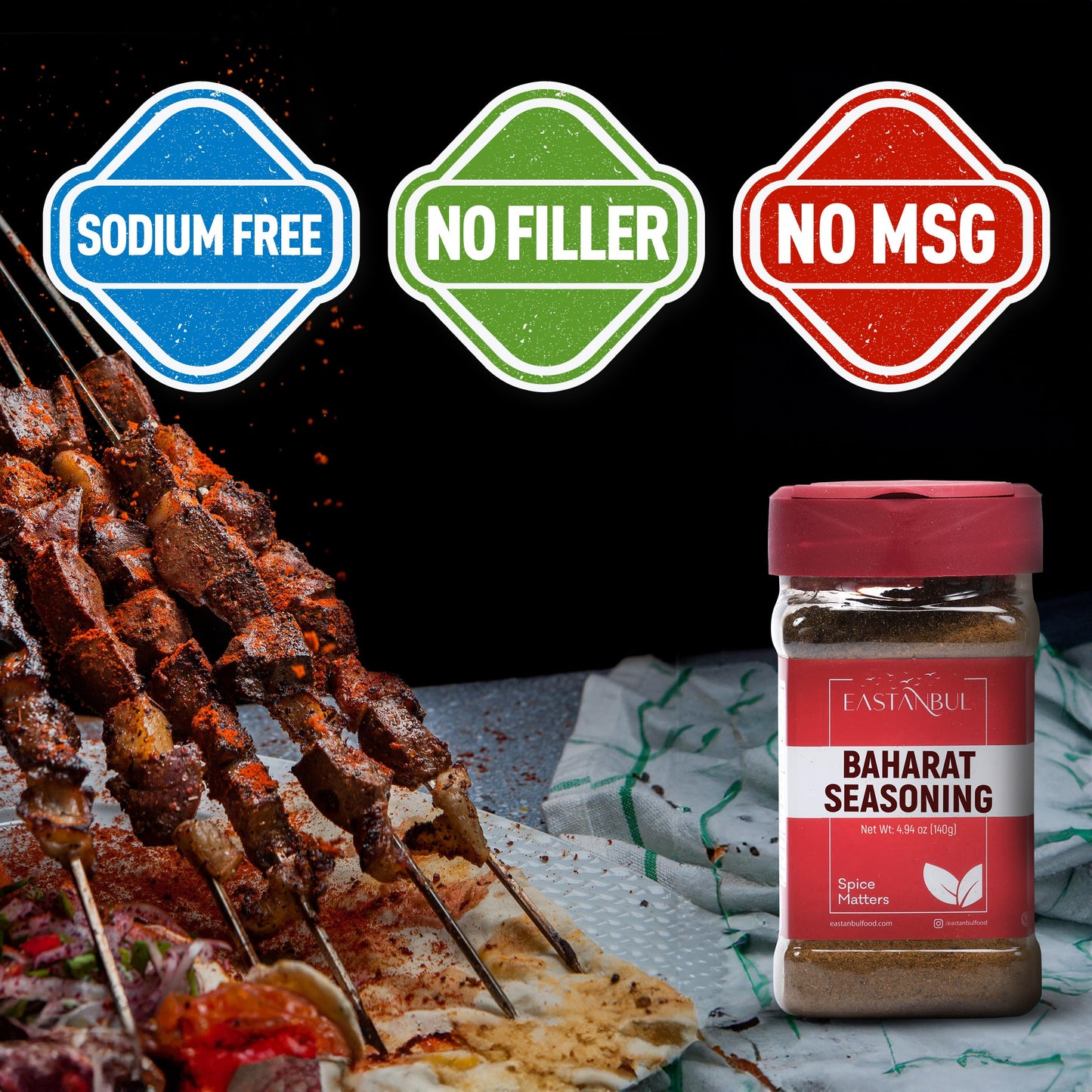 Eastanbul Baharat Spice Blend, 4.94Oz, Baharat Spice, Seasoning For Turkish & Middle Eastern Dishes, Turkish Seasoning Mix, Vega
