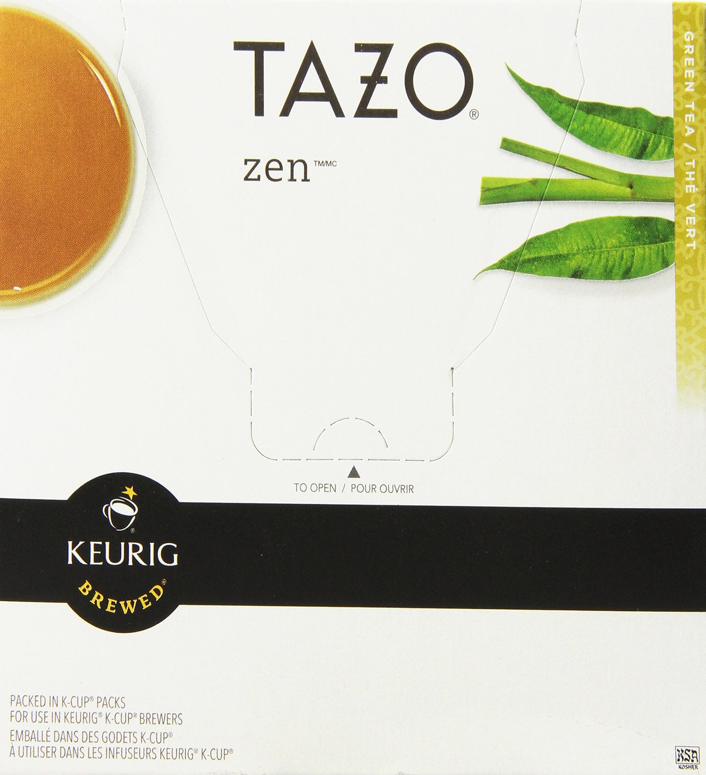 TAZO Zen Green Tea K-Cups, 16 Count, Model 10519, White