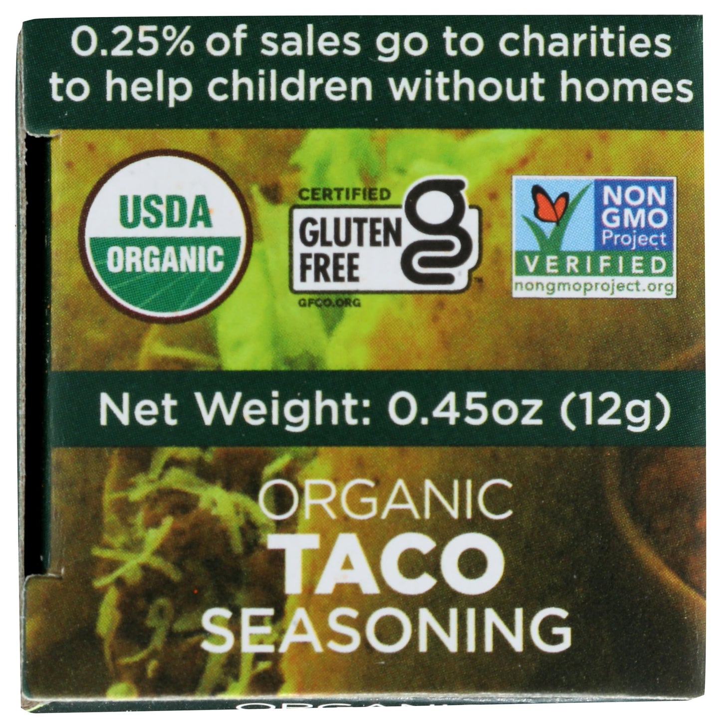Spicely, Organic Salt Free Taco Seasoning, 0.45 Ounce