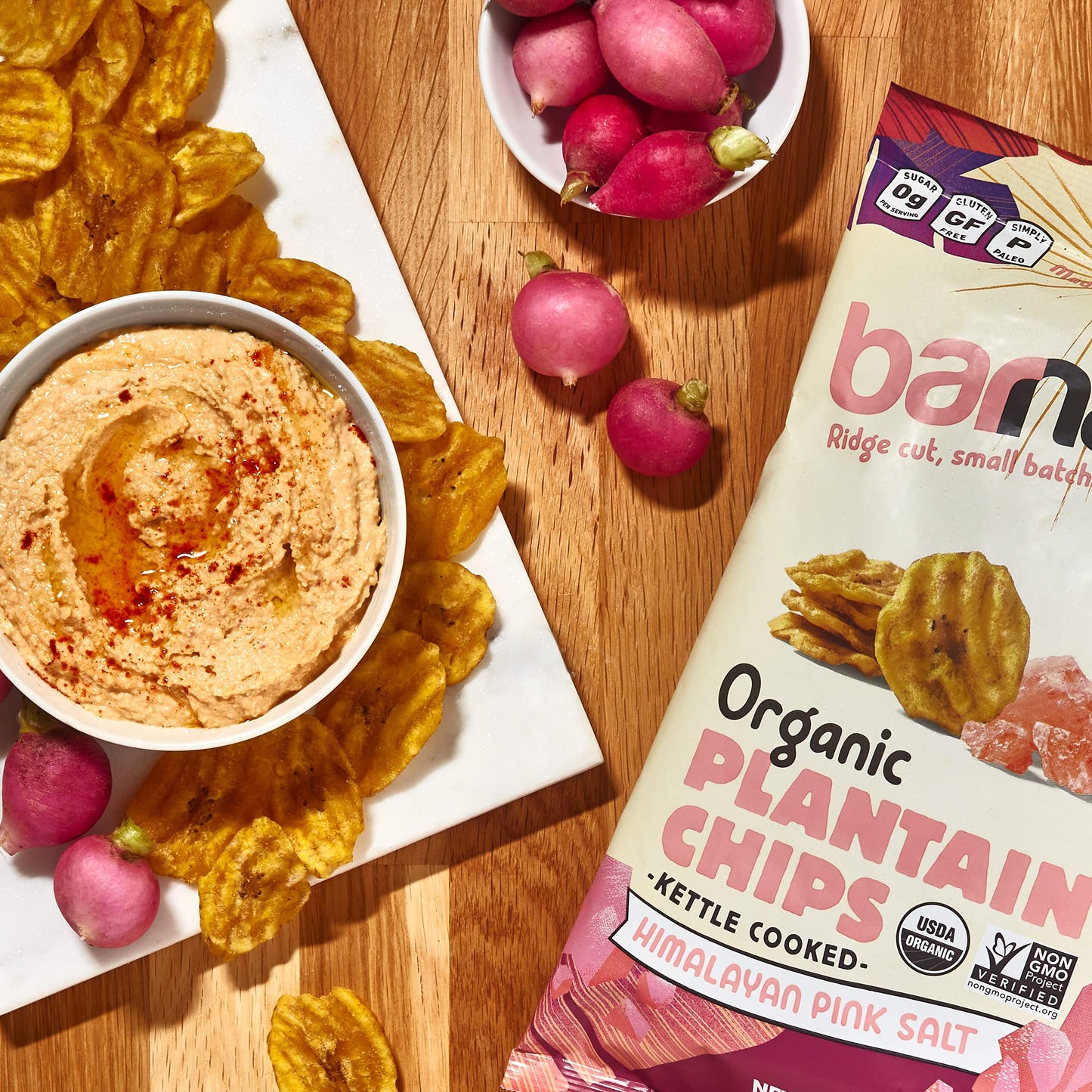 Barnana Organic Plantain Chips With Himalayan Pink Salt, 5 Oz