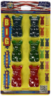 GIANT GUMMY BEAR Big Bear Six Pack- Cherry/Blue Raspberry/Apple