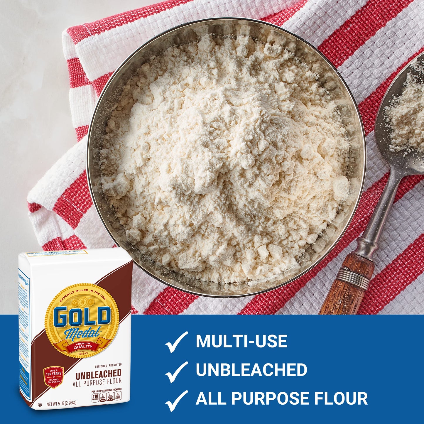 Gold Medal Unbleached All Purpose Flour, 5 Lb.