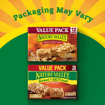 Nature Valley Granola Bars, Sweet And Salty Nut, Peanut, 12 Bars, 14.4 Oz
