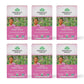 Organic India Tulsi Sweet Rose Herbal Tea, Caffeine-Free, 18 Infusion Bags, Pack of 6