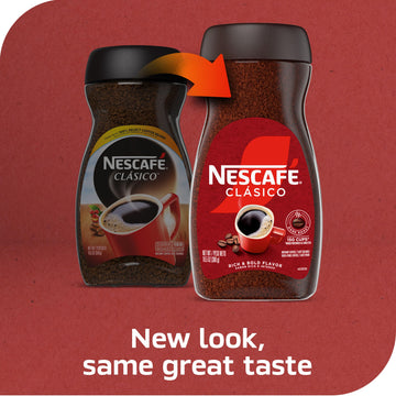 NESCAF   CL  SICO Instant Coffee, Dark Roast Coffee, 1 Jar (10.5 Oz)