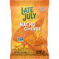 Late July Snacks, Nacho Cheese Tortilla Chips, 2-oz. Bag (Pack of 6)