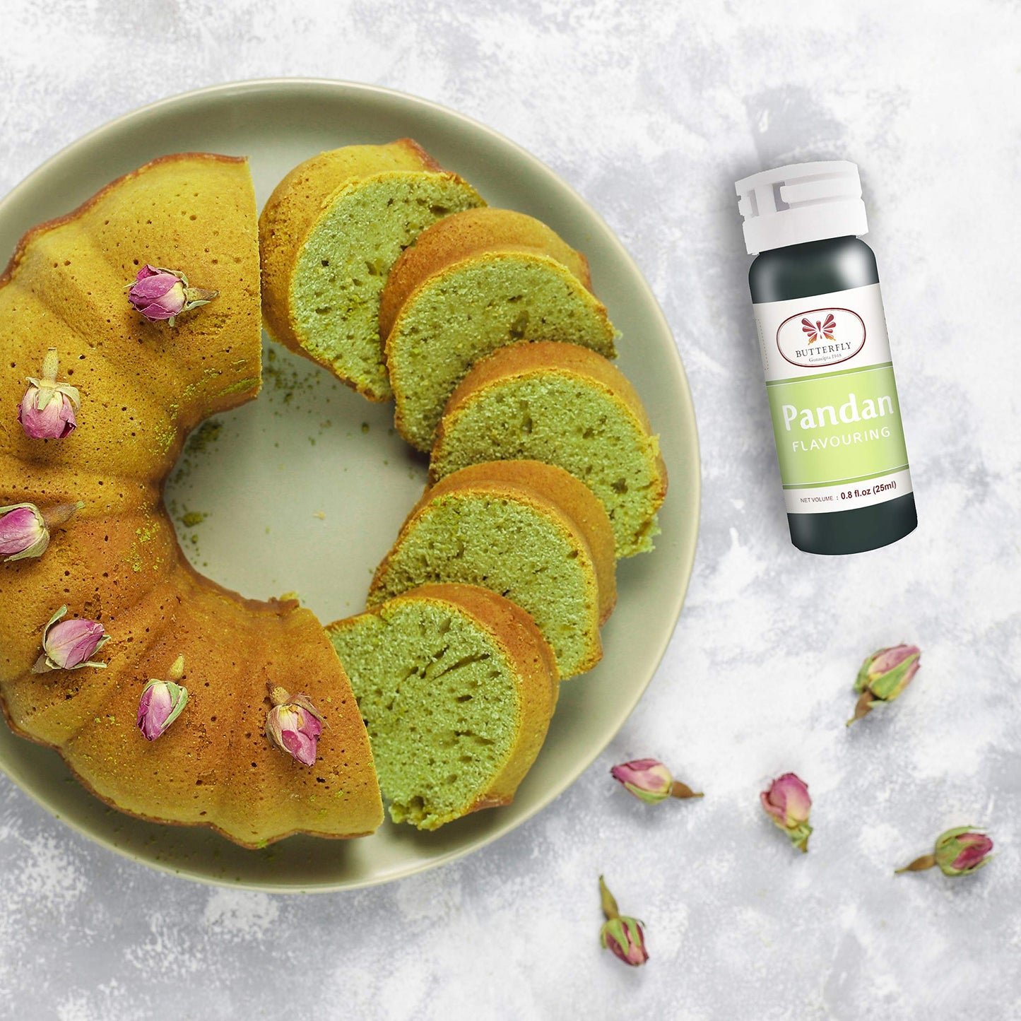 Butterfly Flavoring Extract Paste, 25 Ml (Pandan, Pack Of 1)