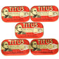 Titus Sardines Pack Of 5 (5X125G)