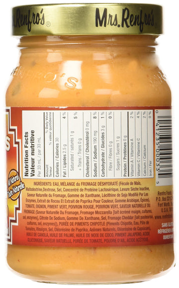 Mrs. Renfros Nacho Cheese Sauce with Chipotle, 16 oz