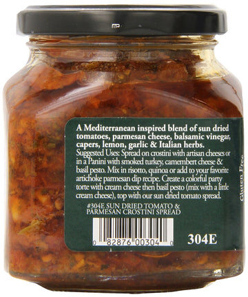 Elki'S Gourmet Sundried Tomato And Parmesan Crostini Spread, 9.9 Ounce