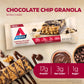 Atkins Chocolate Chip Granola Protein Meal Bar, 17g Protein, 1g Sugar, Keto Friendly, 12 Count