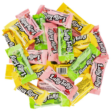 Laffee Taffy 3Lb Bag Of Delicious Assortment - Cherry, Sour Apple, & Banana Flavors - Freshly Packed By Snackadilly