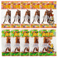 LENITH Korean Food Dried Squid Legs Original 5 Packs and Spicy Flavor 5 Packs Total Snack Sweet and Savory Seasoned Good for Lat