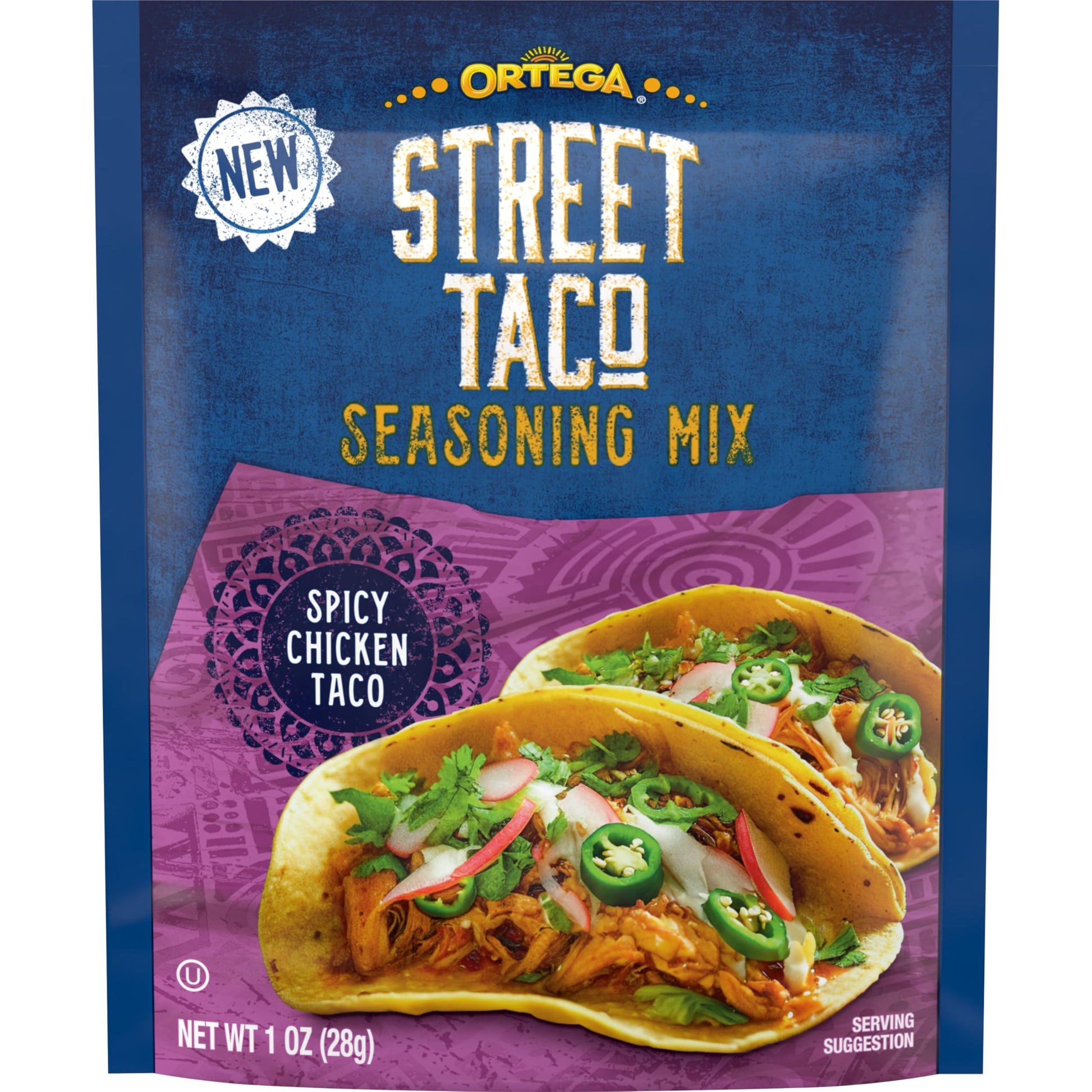 Ortega Spicy Chicken Taco Seasoning Mix, 1 Ounce, Model 1188426