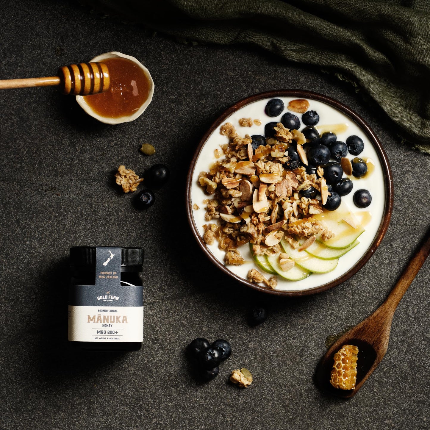 Gold Fern Honey - Raw New Zealand Manuka Honey | 8.8Oz Mgo 200+ | Pure, Natural, Unpasteurized, And Unfiltered Superfood Honey,