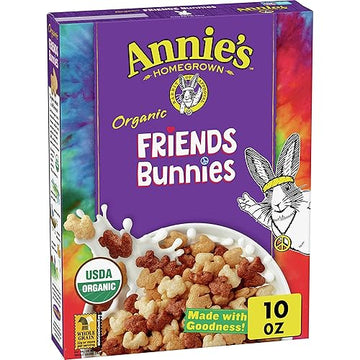 Annies Organic Friends Bunnies Breakfast Cereal 10 Oz