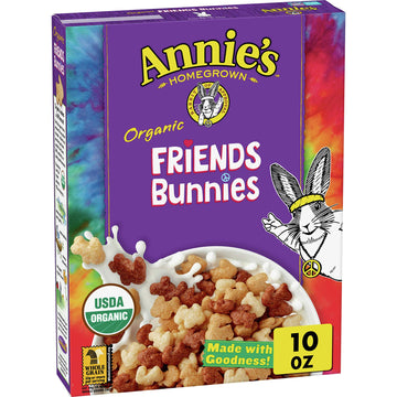 Annies Organic Friends Bunnies Breakfast Cereal 10 Oz