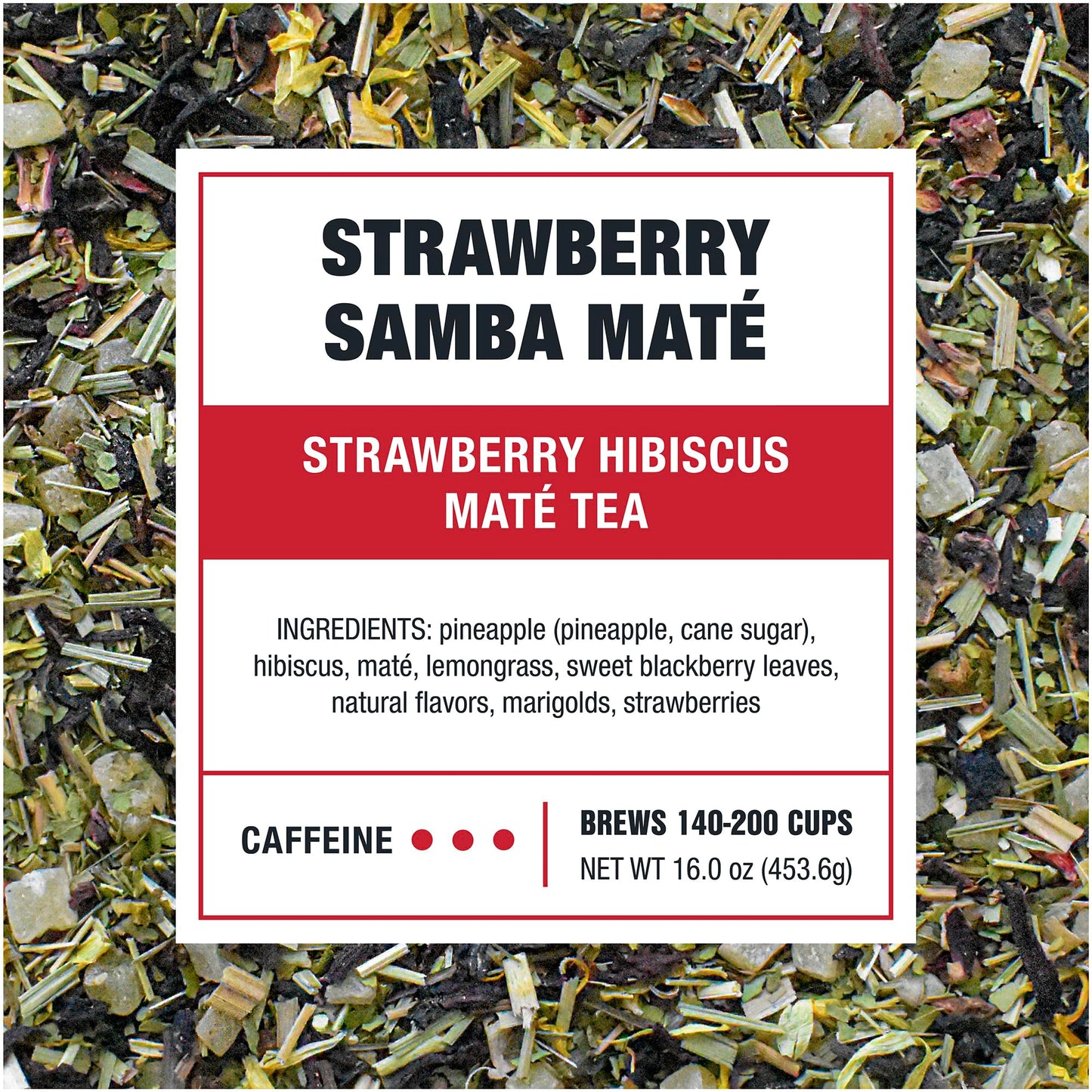 Tiesta Tea - Strawberry Samba Mate - Strawberry Hibiscus Mate Tea - Loose Leaf Tea Blend - High Caffeinated Fruit Tea - Make Hot