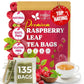 Raspberry Leaf Tea Bags, 100% Natural & Pure from Raspberry Leaves. Loose Leaf Raspberry Herbal Tea, Made with Natural Material Tea Bags, Raspberry Leaf Tea. No Sugar, No Caffeine, No Gluten, Vegan.
