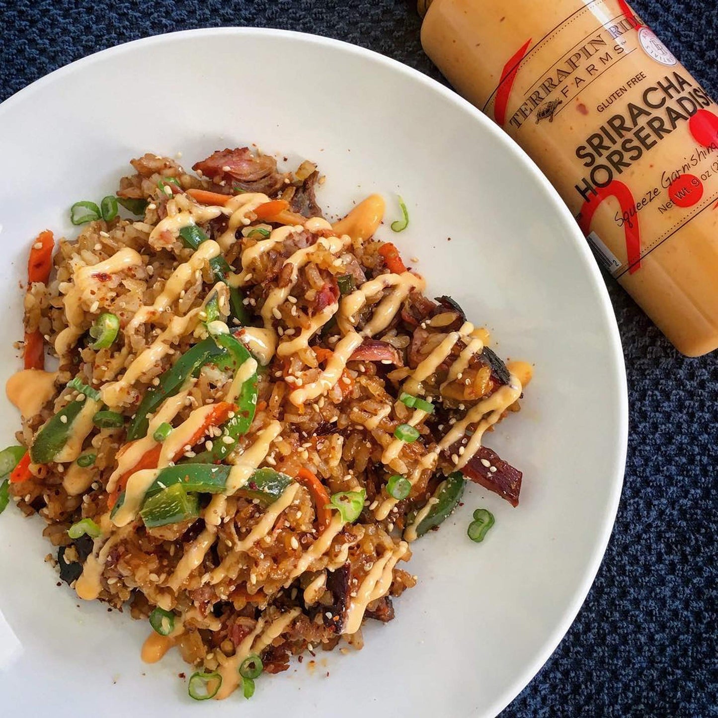 Terrapin Ridge Sriracha Horseradish Sauce - Bold & Spicy - 8.5 oz, Gluten-Free, Keto Friendly, Red