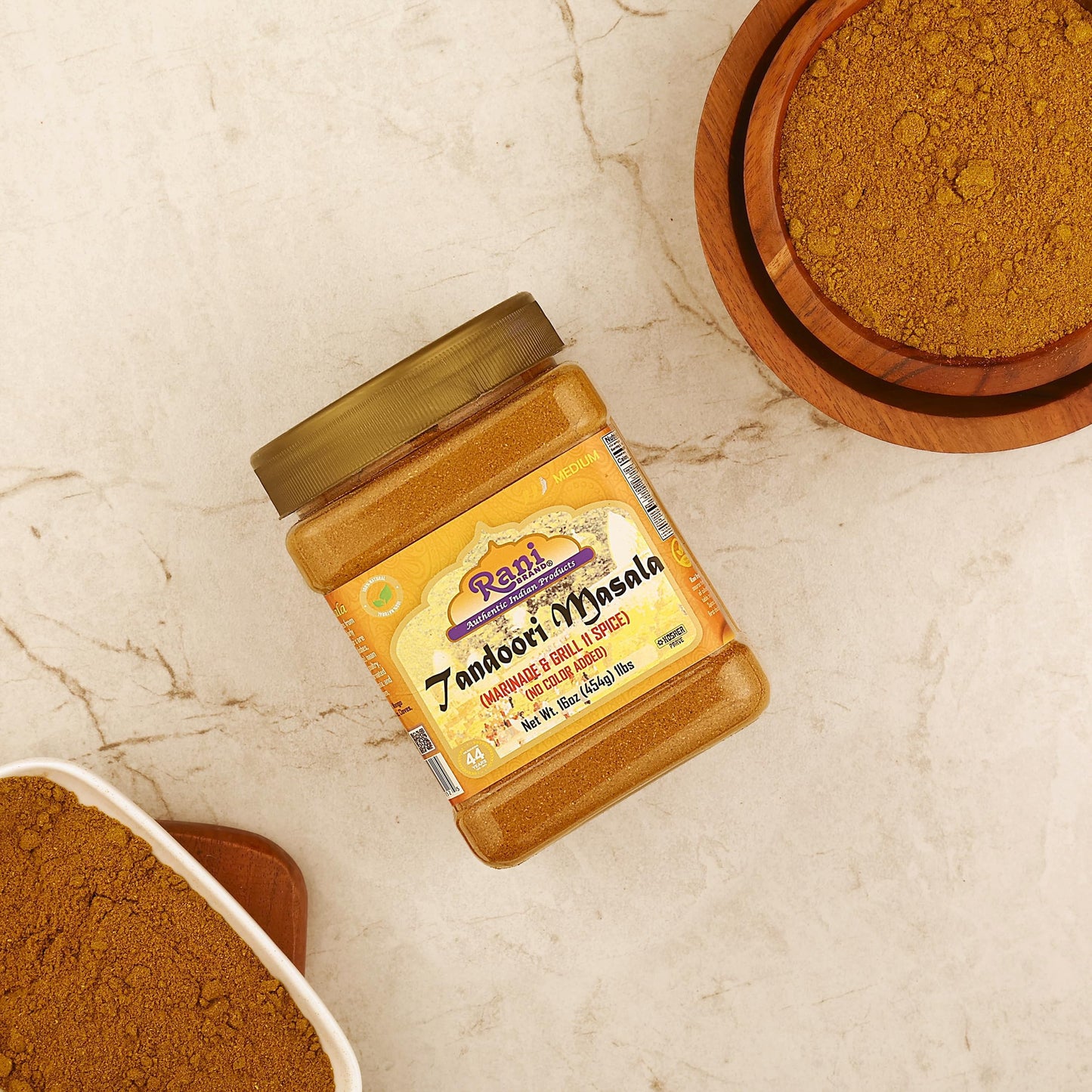 Rani Tandoori Masala 11-Spice Blend, Salt Free, Vegan, Gluten Friendly, 16oz (Pack of 6) - Non-GMO, Kosher, Indian Origin