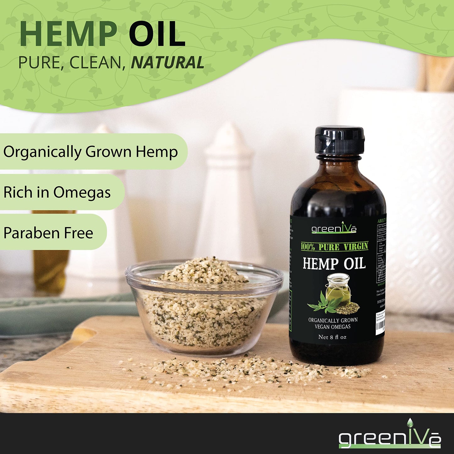 GreenIVe  224,000mg Cold Pressed Vegan 8 Fl Oz Glass Bottle