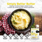 Healthier Comforts Organic Butter Powder | USDA Certified Organic Dehydrated Unsalted Butter | Kosher, Gluten Free, Non-GMO | Po
